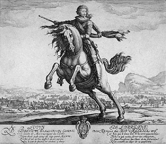 Louis de Guise - Prince de Phalsbourg - Gravure par Jacques Callot